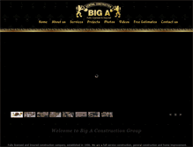 Tablet Screenshot of bigaconstructiongroup.com